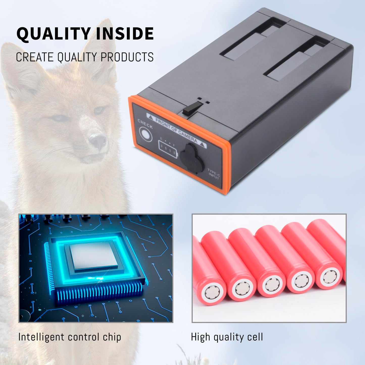 5000Mah 1-Pack battery replacement Compatible for Moultrie Edge, Edge 2, Edge Pro, Edge 2 Pro Trail Camera, Hunting Cameras Rechargeable Lithium-Ion
