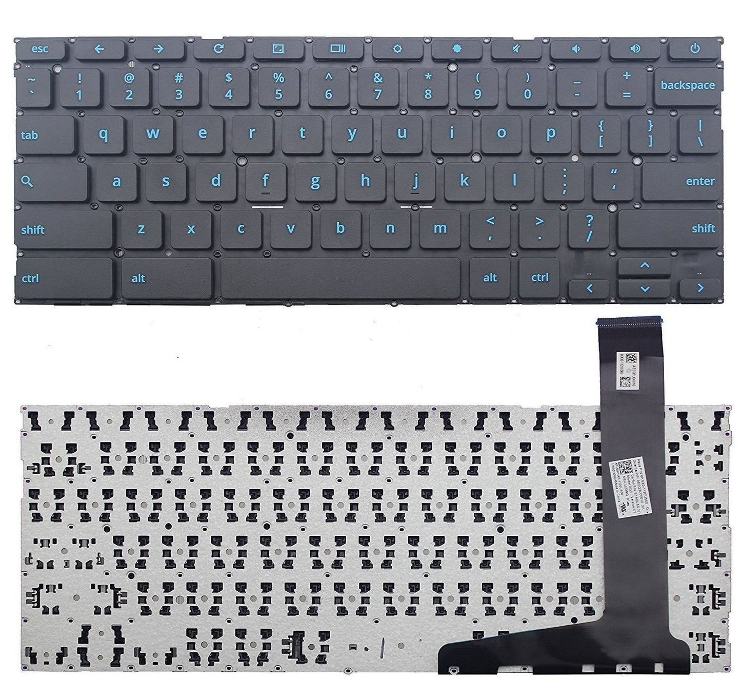 New US Laptop Keyboard (Without Frame) Replacement for ASUS Chromebook C202 C202S C202SA C202SA-YS01 C202SA-YS02 C201 C201P C201P-DS01 C201PA