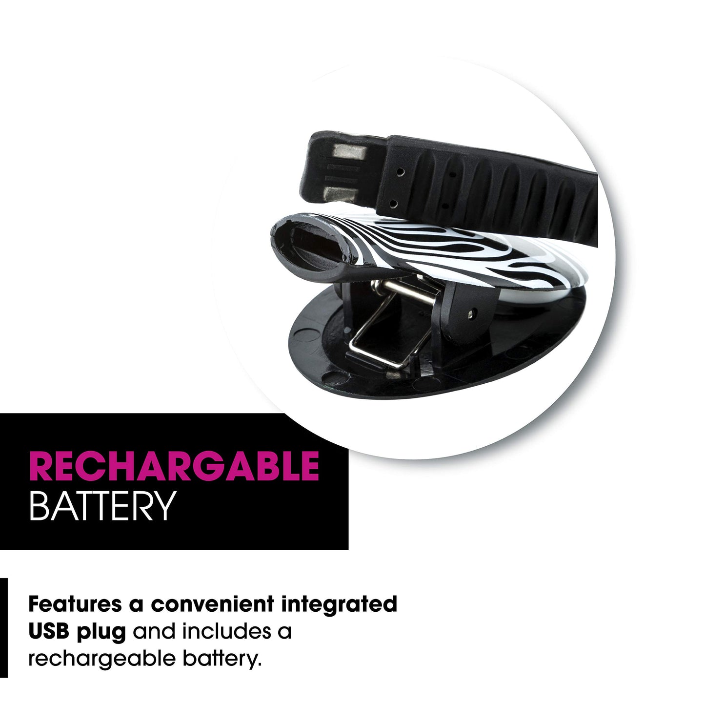 French Bull Rechargeable Sculpt Book Light (Black and White Marble)