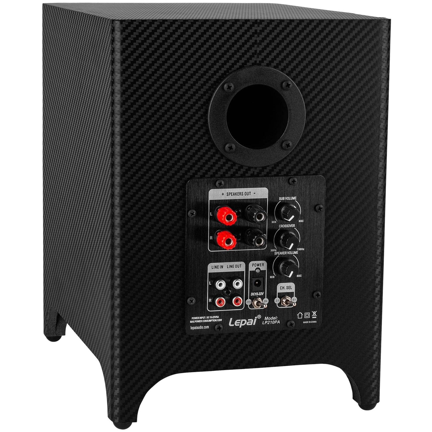 Lepai LP210PA 2x30W + 60W 2.1 Channel Mini Plate Amplifier TPA3118 with Power Supply