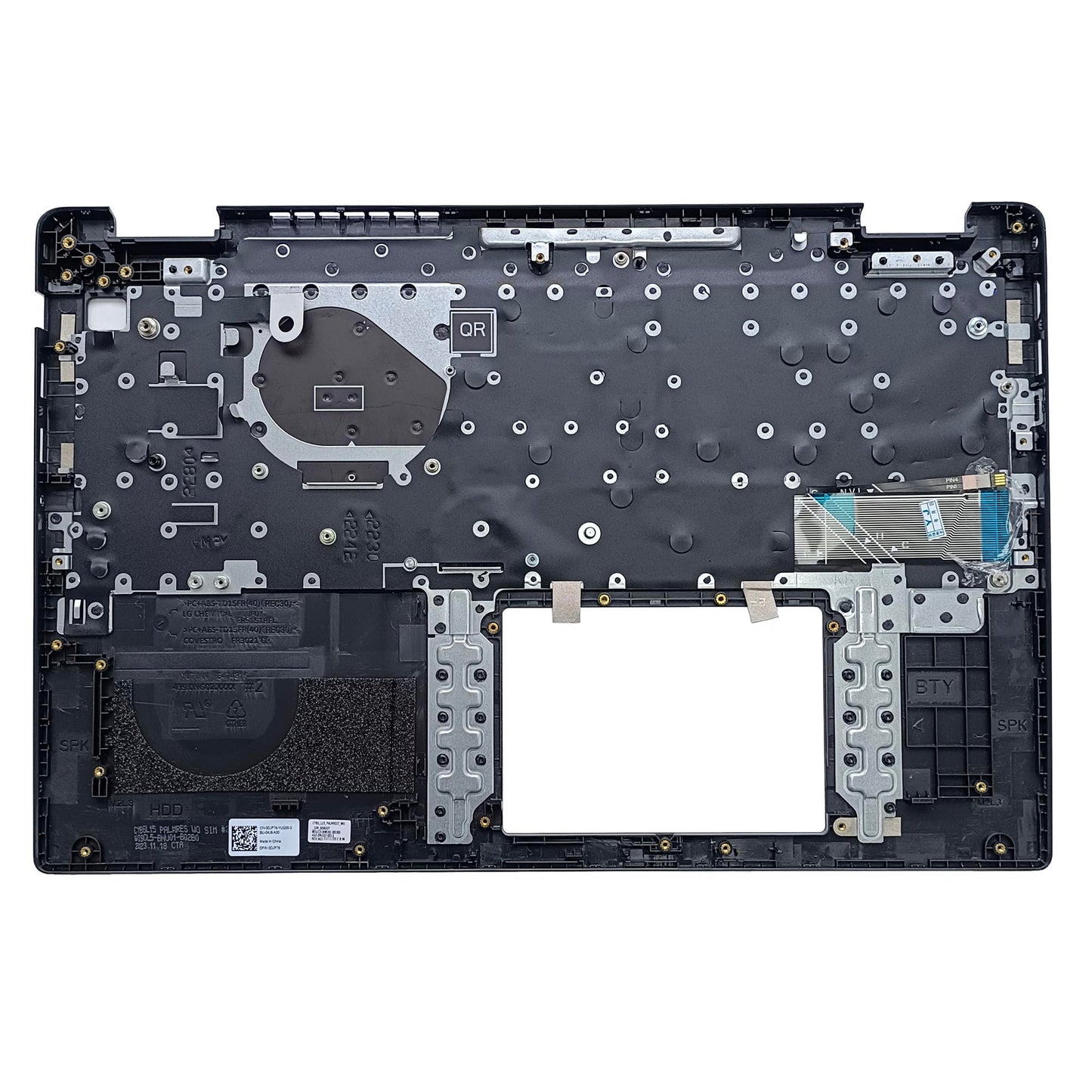 LTPRPTS Replacement Laptop Upper Case Palmrest Backlit Keyboard Assembly Part for DELL Latitude 3520 E3520 DJP76 DJP76 Black