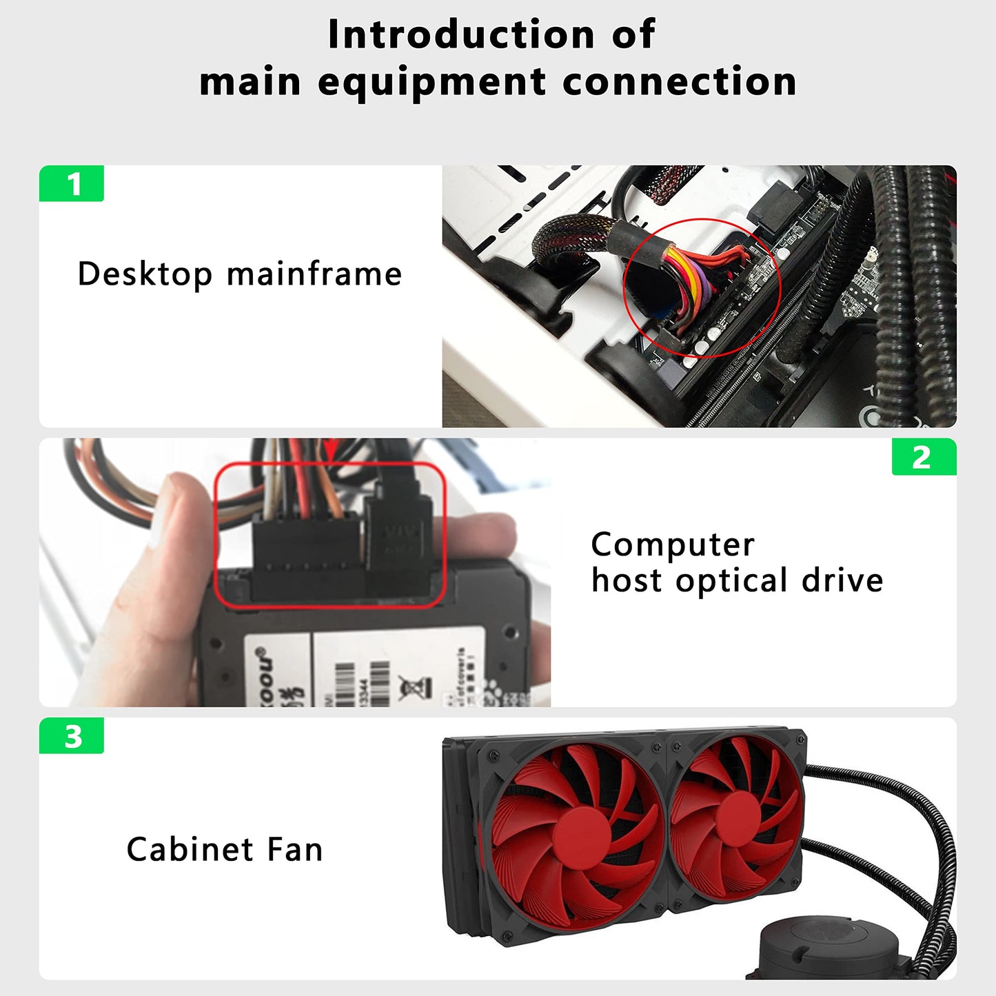 XMSJSIY 4 Pin IDE Y Splitter Adapter Connecter Cable 4 Pin IDE Male to Dual Female Power Supply Extension Cable-23cm/9inch 2 pcs