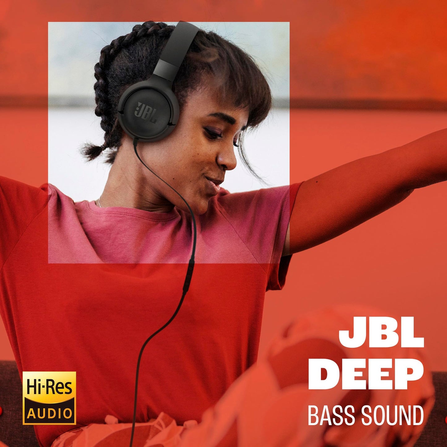 JBL Tune 520C - USB-C Wired on-Ear Headphones with Hi-Res Audio Support, JBL Pure Bass Sound, Comfort fit, USB-C connectivity, 3-Button Remote…