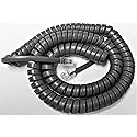 DIY-BizPhones 5-Pack Gray 12' Ft Handset Cords Compatible with Iwatsu Phone Adix Omega IX 12KTD 12KTS 24KTD 24KTS 2 ZT 8KTD 8KTS 8KTX 12KTX 24KTX MKT