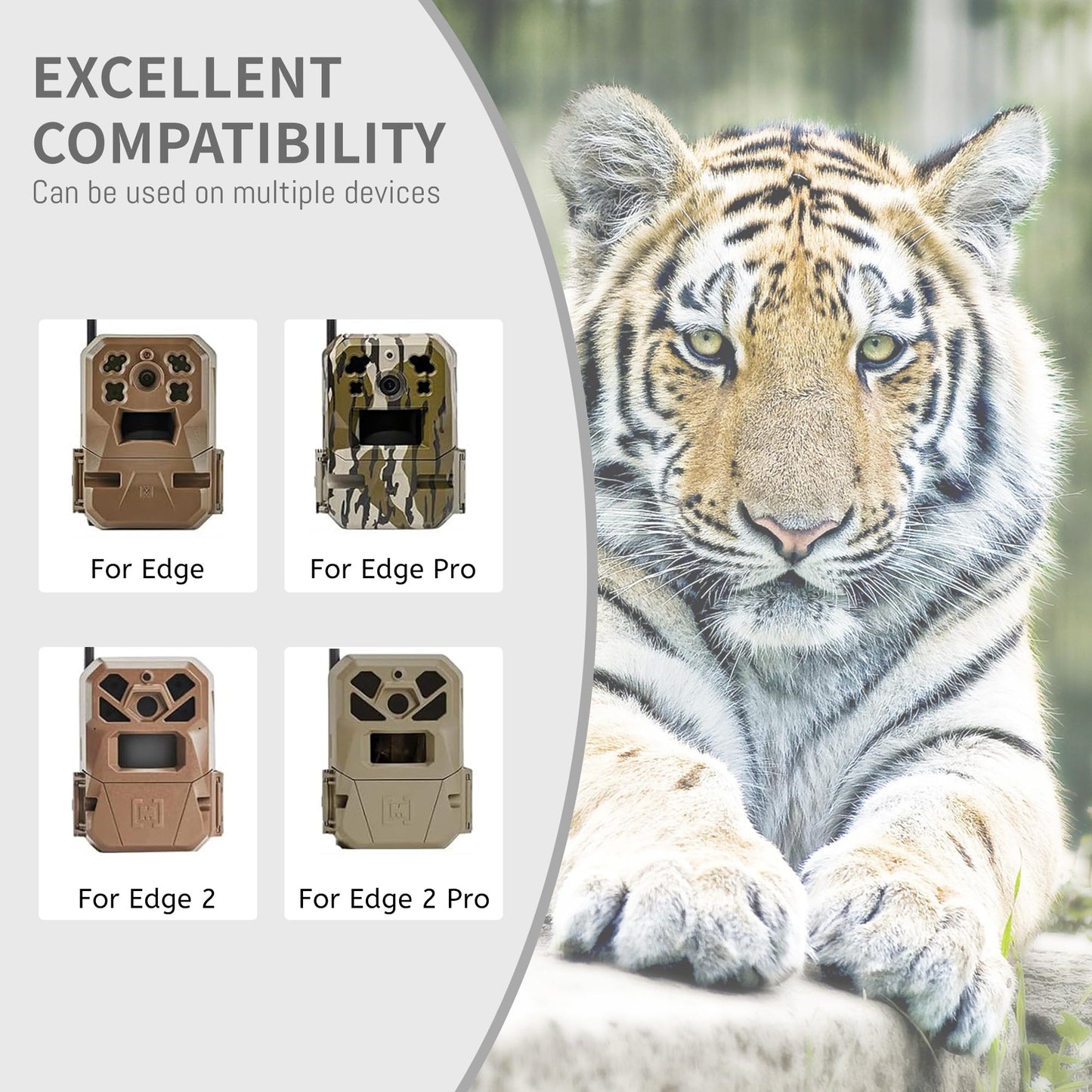 5000Mah 1-Pack battery replacement Compatible for Moultrie Edge, Edge 2, Edge Pro, Edge 2 Pro Trail Camera, Hunting Cameras Rechargeable Lithium-Ion