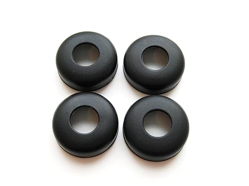 4 Black Earbuds Eartips Compatible with Motorola H270 H371 H375 H385 H390 H560 H620 H680 H681 H685 Headset Wireless Devices