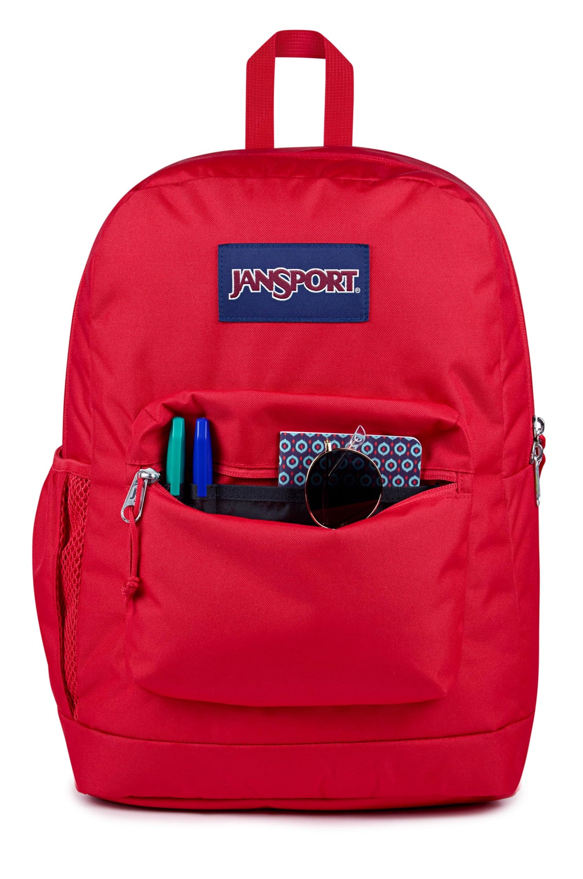 JanSport 26L Cross Town Plus Backpack, Red Tape