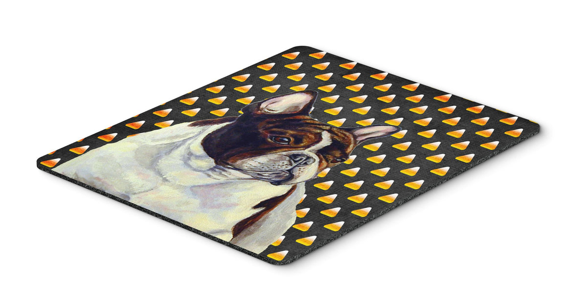 Caroline's Treasures LH9078MP "French Bulldog Candy Corn Halloween Portrait Mouse Pad, Hot Pad or Trivet" for Home Office Gaming Working Computers