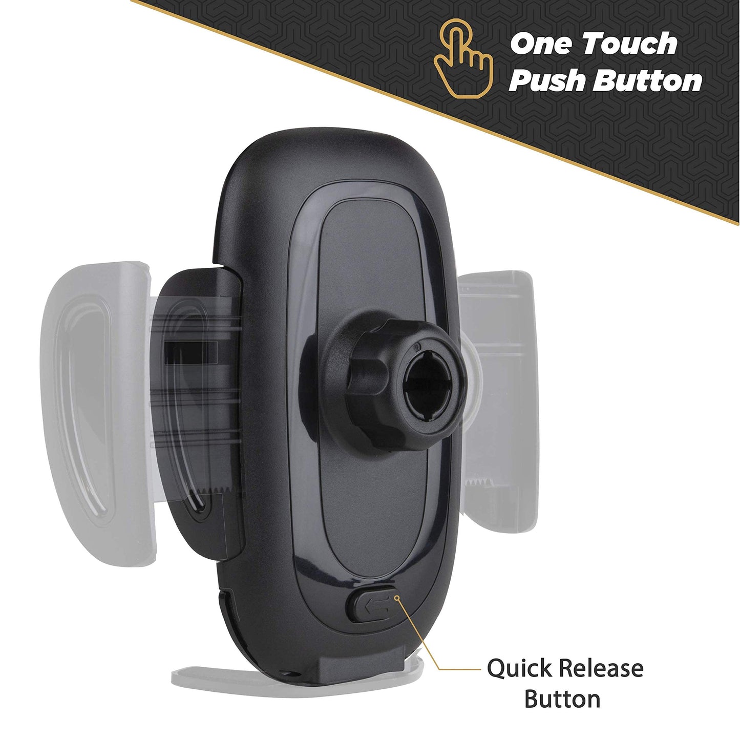 Scosche SUHWD-XCES0 Select Window/Dash Mount Phone Holder Cradle for Car or Truck - Universal Hands-Free Mount for Car Window or Dashboard - Vehicle