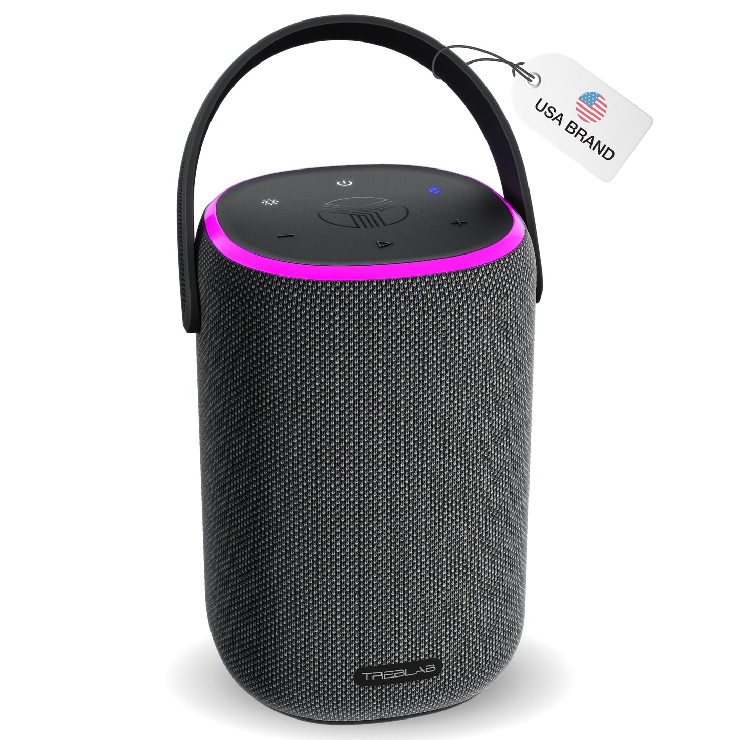 TREBLAB Portable Outdoor Bluetooth Speaker, 40W, IPX6 Waterproof, 18-Hour Battery, TWS Stereo Pairing, USB-C, Built for Active Days - Move Power