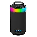 JLab Epic Party Portable Bluetooth Speaker, Black, 360-degree Sound with 100 Watts of Power, 16+ Hours of Playtime, Customizable RGB LED Lighting, Lab