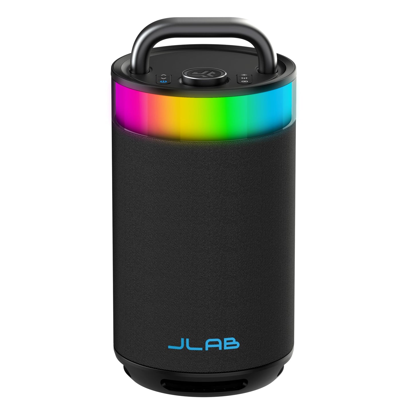 JLab Epic Party Portable Bluetooth Speaker, Black, 360-degree Sound with 100 Watts of Power, 16+ Hours of Playtime, Customizable RGB LED Lighting, Lab