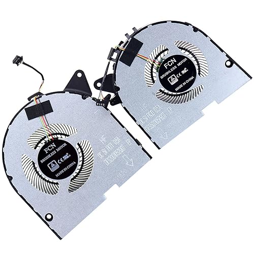 Deal4GO CPU Cooling Fan DFS200105200T FKTY w/GPU Fan DFS501105PR0T FKU0 for Lenovo Legion Y7000P Y540P Y545P 2019 (GTX1050)