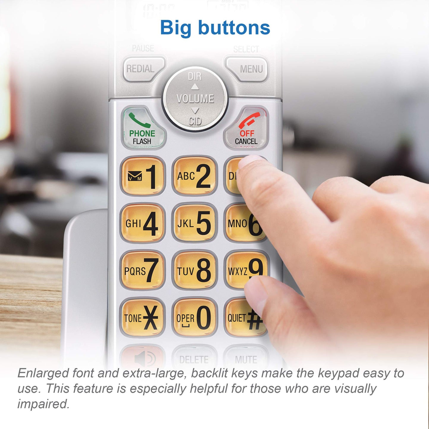 AT&T EL51203 DECT 6.0 2-Handset Cordless Phone - Full Duplex Handset Speakerphone, Caller ID/Call Waiting, Backlit Keypad & Display, Intercom, ECO