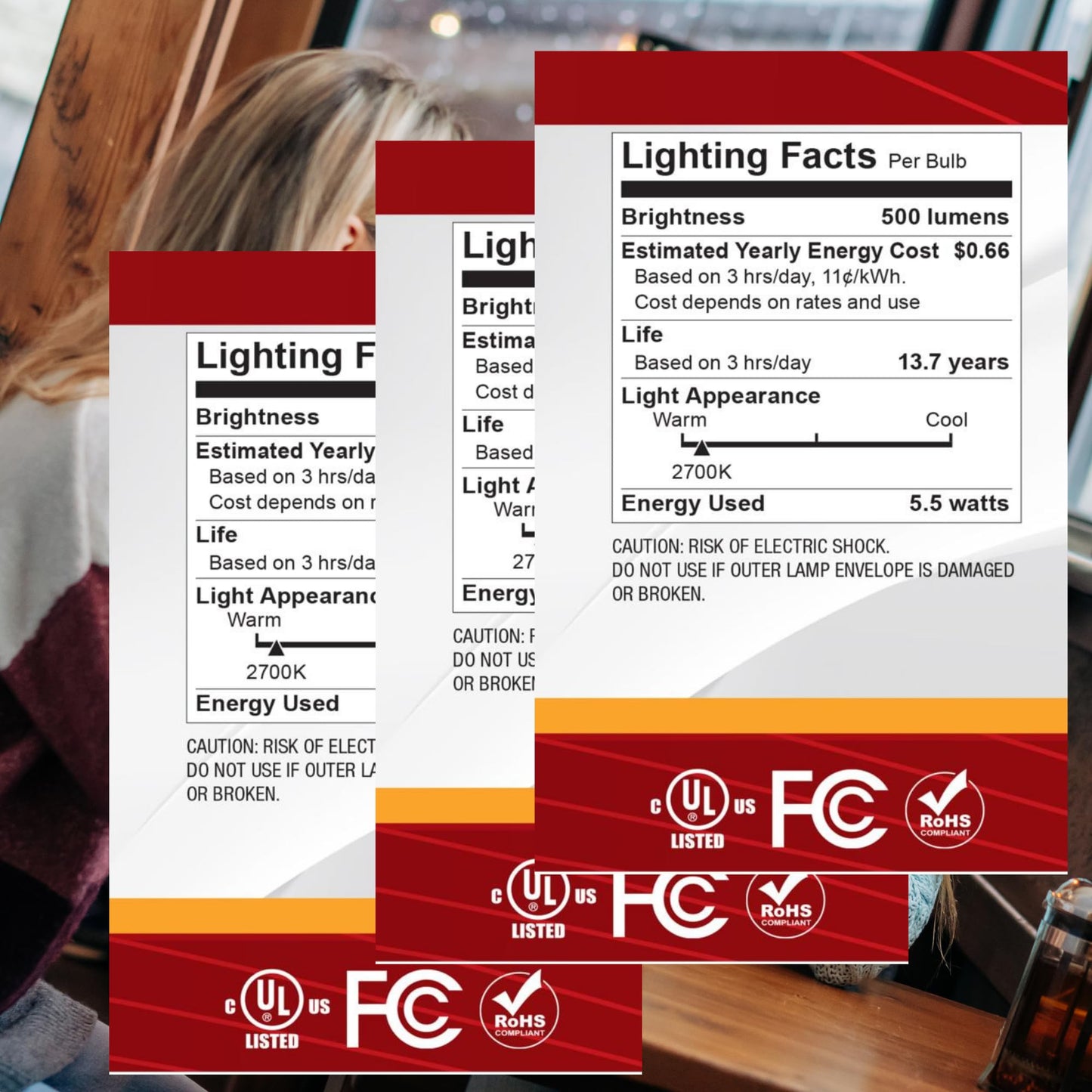 Satco LED Filament G25 Globe Silver Crown Light Bulb 5.5W 60W Equivalent 2700K Warm White 90+ CRI E26 Medium Base 120V Dimmable Wet Location Part