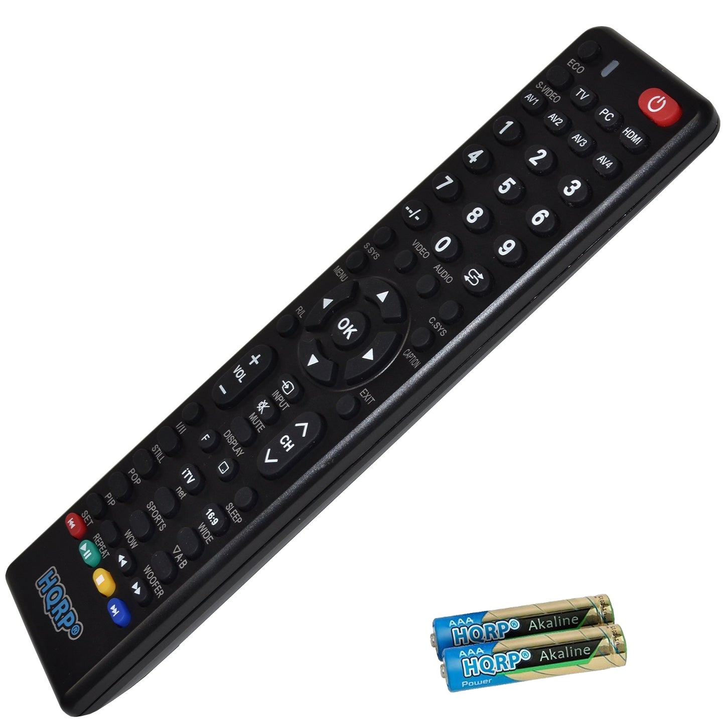 HQRP Remote Control Compatible with Sanyo DP47840 DP50740 DP50741 DP50747 LCD LED HD TV Smart 1080p 3D Ultra 4K
