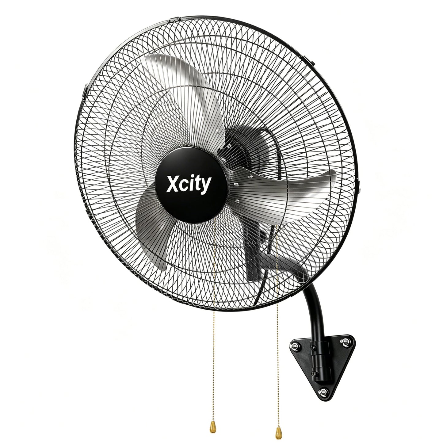 Xcity Wall Mount Fan 20", 3-Speed, Oscillating Cooling