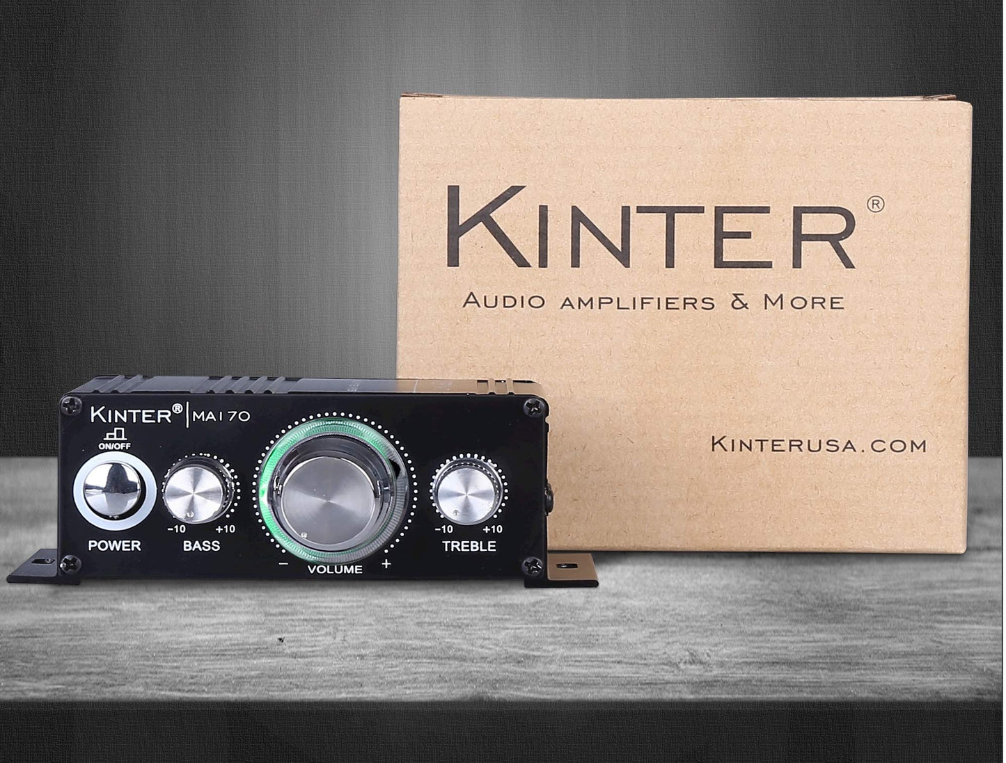 Kinter MA170 12V 2 Channel Mini Digital Audio Power Amplifier for Car or Mp3 Without Power Supply
