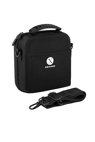 Xenage Binocular Case with Heavy-Duty Water-Resistant Hard EVA Cover (7x7x2.5”) Carry Handle, and Carrying Strap for Hiking, Hunting, Backpacking