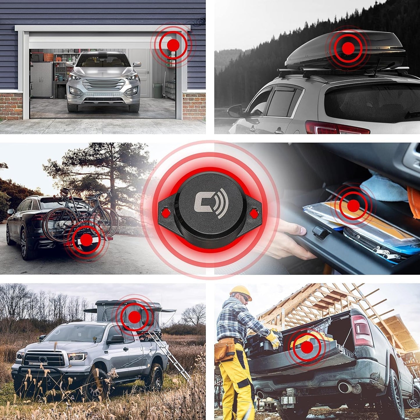CARLOCK BT Vibration Sensor Add-on - Improved Car Theft Protection and Security for Your CarLock Device - Installs to Car Doors or Valuables