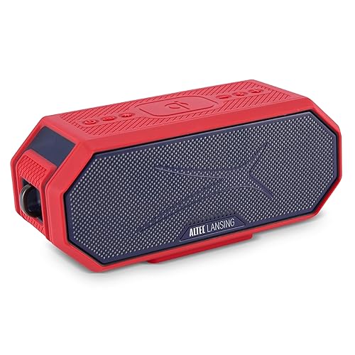Altec Lansing - Portable Bluetooth Speaker HYDRABLAST 2.0, Waterproof IP67, 20W Output Power, Magnetic Bluetooth Speaker (Boston Red Sox)
