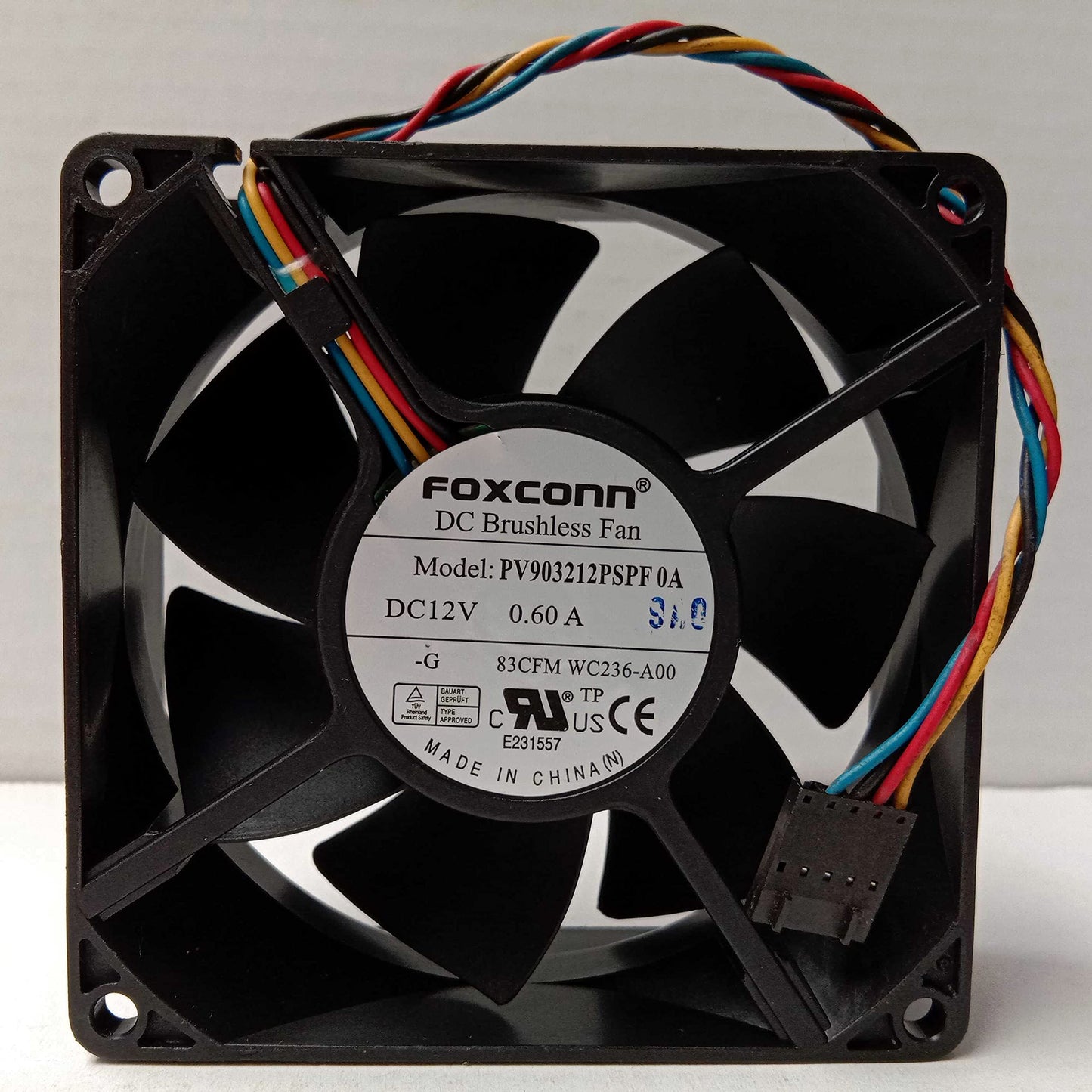 ELOMILE 12V 90mm Fan, 0.60A 4-Pin Temperature Control, 90*90*32MM, Desktop, Laptop, Server, Gaming Console Compatible