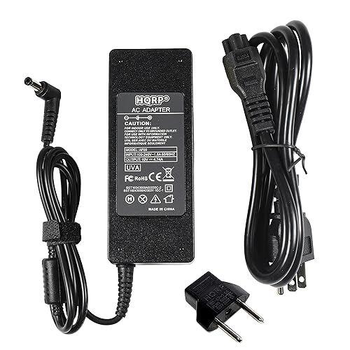HQRP AC Power Adapter Works with Intel NUC Kit NUC8i3CYS; Intel NUC 8 Mainstream-G mini PC NUC8I5INH NUC8I7INH, Adaptor Power Supply Cord Plus Euro…