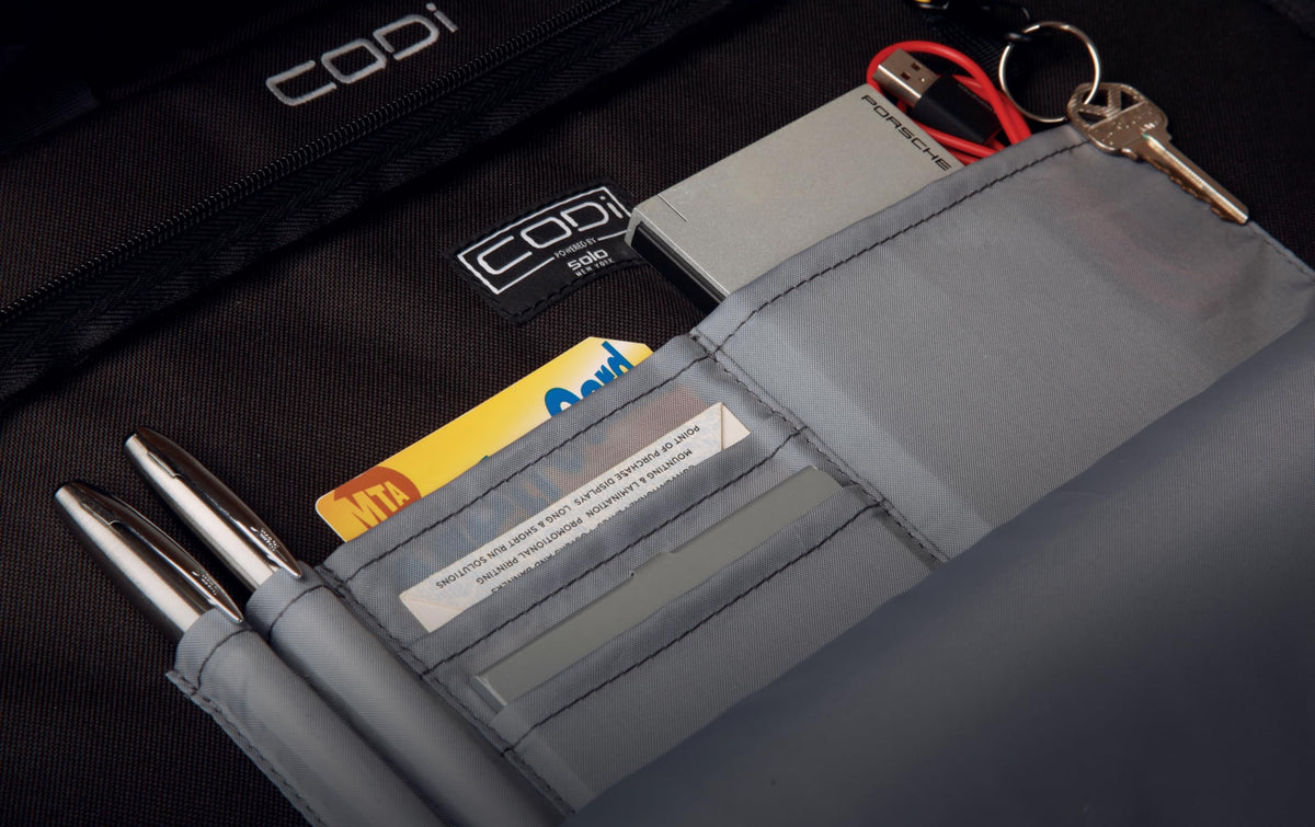CODi Terra 100% Recycled Grey 15.6" Backpack with Antimicrobial Coating