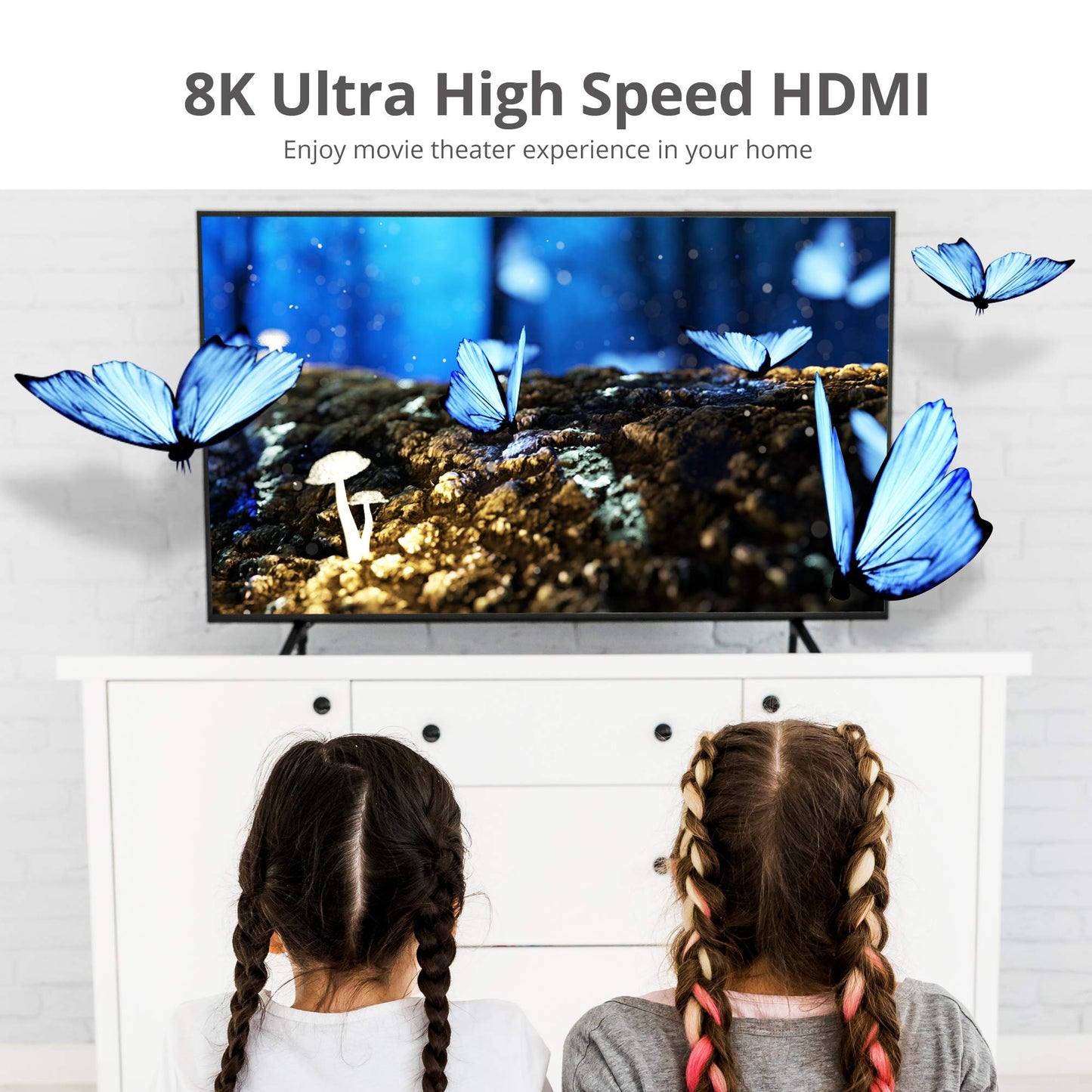 SIIG 8K Ultra High Speed HDMI Cable - 10ft, HDMI 2.1 Cable - 8K,48Gbps,Dynamic HDR,4K/120Hz,eARC, HDCP 2.3 DSC, for PS5, Xbox Series X, RTX 3XXX, RX