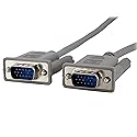 StarTech.com 10 ft. (3 m) VGA to VGA Cable - HD15 VGA Cable - 800x600 Resolution - Male/Male - VGA Monitor Cable (MXT101MM10),Gray