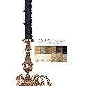 Chain and Cord Cover CoverEase Fabric Chandelier Chain Cover 6 ft Long Black