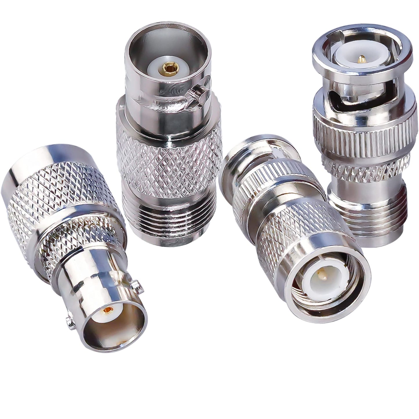 TUOLNK 4 Type Set TNC to BNC Jack RF Coax Adapter TNC Female to BNC Male Coaxial Adapters for Wi-Fi Radios External Antenna Connector Kit