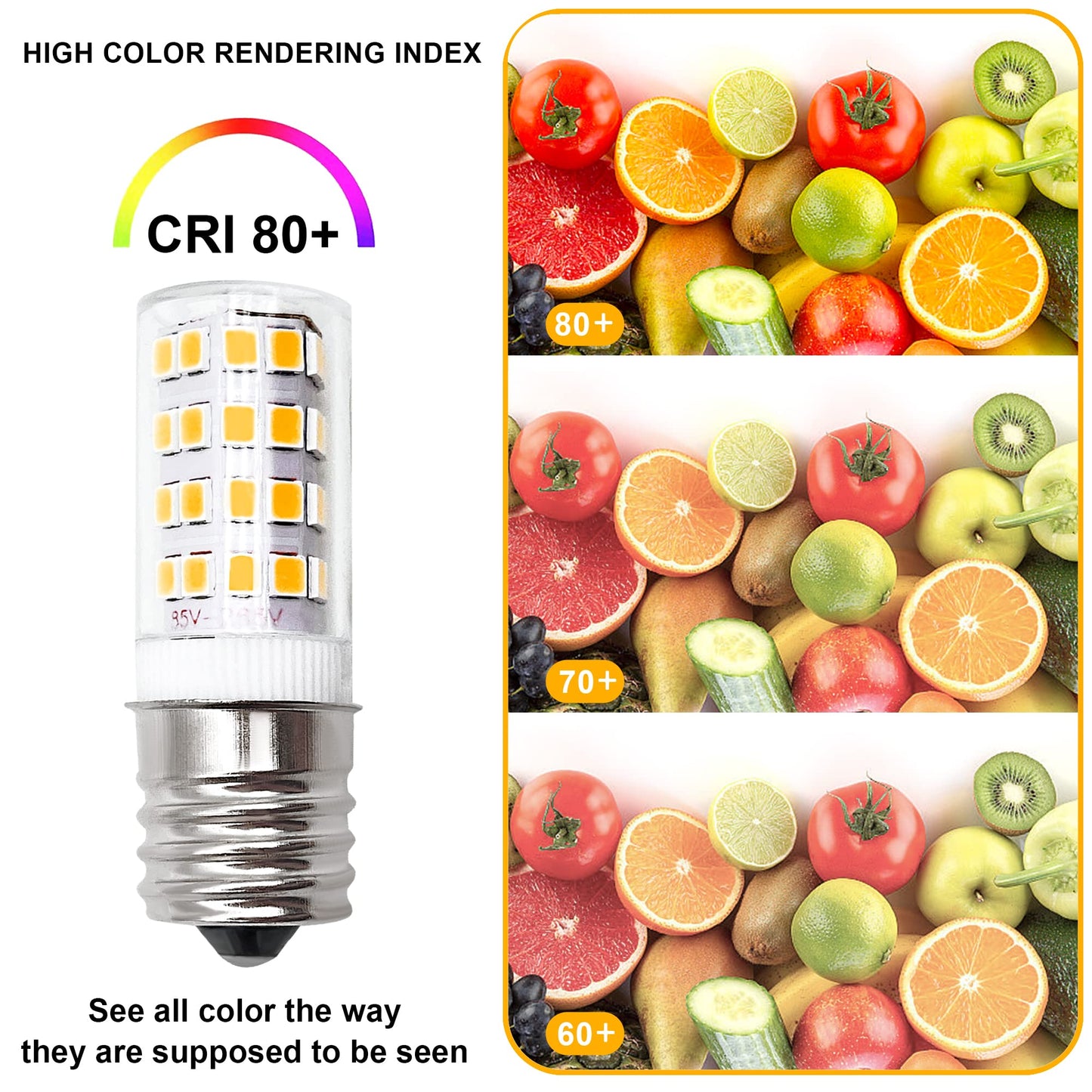 SigeIy 5304517886 KEI D28a KEL2811 Warm Light LED Bulb E17 3.8W 100V-265V
