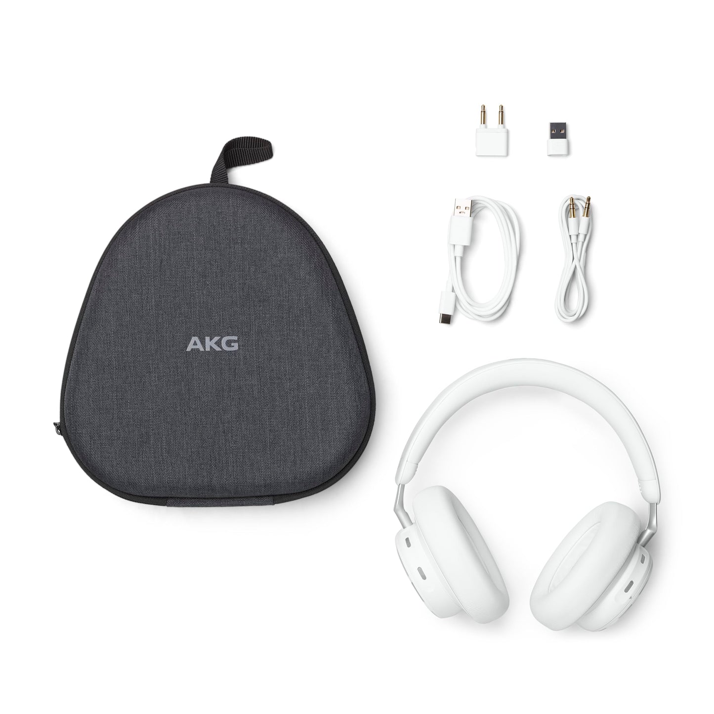 AKG N9 Hybrid - Wireless Over-Ear Noise Cancelling Headphones, 2.4GHz USB-C dongle and BT, Hi-Res Quality AKG Sound, True Adaptive Noise Cancelling…