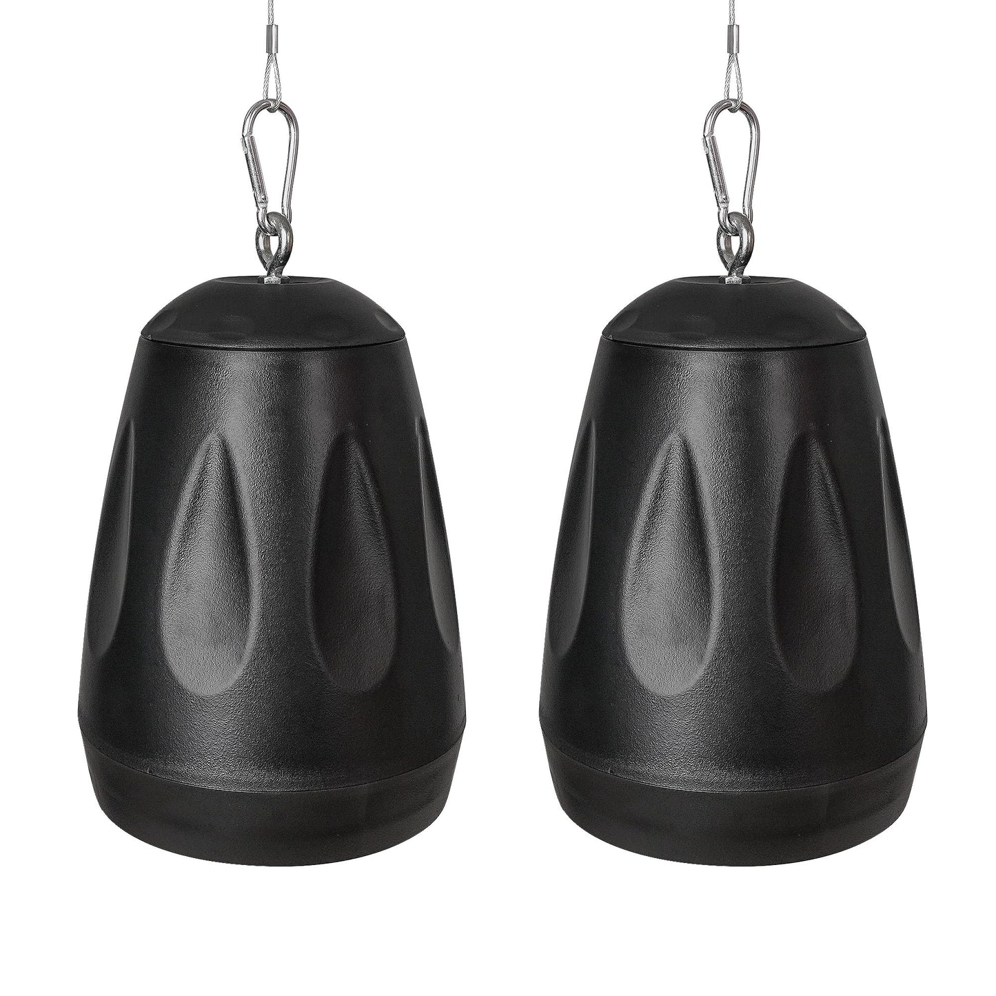 Sound Town 2-Pack 4" All-Weather Pendant Speaker, IP66, Wall Mount, Landscape, 70V/100V/8-Ohm, Indoor/Outdoor Commercial Speaker for Home