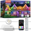 Lumary Permanent Outdoor Lights Pro 105ft with 80LED RGBAICW Smart Eave Light for Chirstmas, Work with Alexa Google IP67 Waterproof, Color Changing
