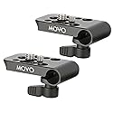 Movo CAB1000 15mm Modular Rod Clamp Adapter - Mounts Cameras, Monitors, Recorders to Rigs with Multiple 1/4" and 3/8" Male/Female Mounting Threads (2