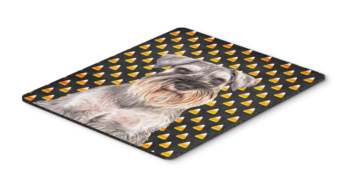 Caroline's Treasures KJ1214MP Candy Corn Halloween Schnauzer Mouse Pad, Hot Pad or Trivet for Home Office Gaming Working Computers Laptop Mouse