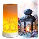 PDGROW LED Flame Effect Light, Flame Lamp 4 Modes USB Rechargeable Fire Lights Indoor Campfire Outdoor Decorative Lantern Hanging Lamps Fireplace