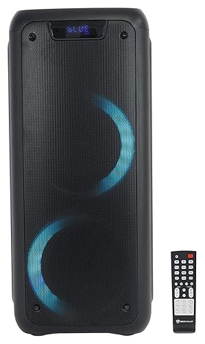 Rockville Rock Party 6 Dual 6.5" 200W Peak/50W RMS Battery-Powered Bluetooth Speaker, LED Lights, TWS Pairing, for Parties and Outdoor Events