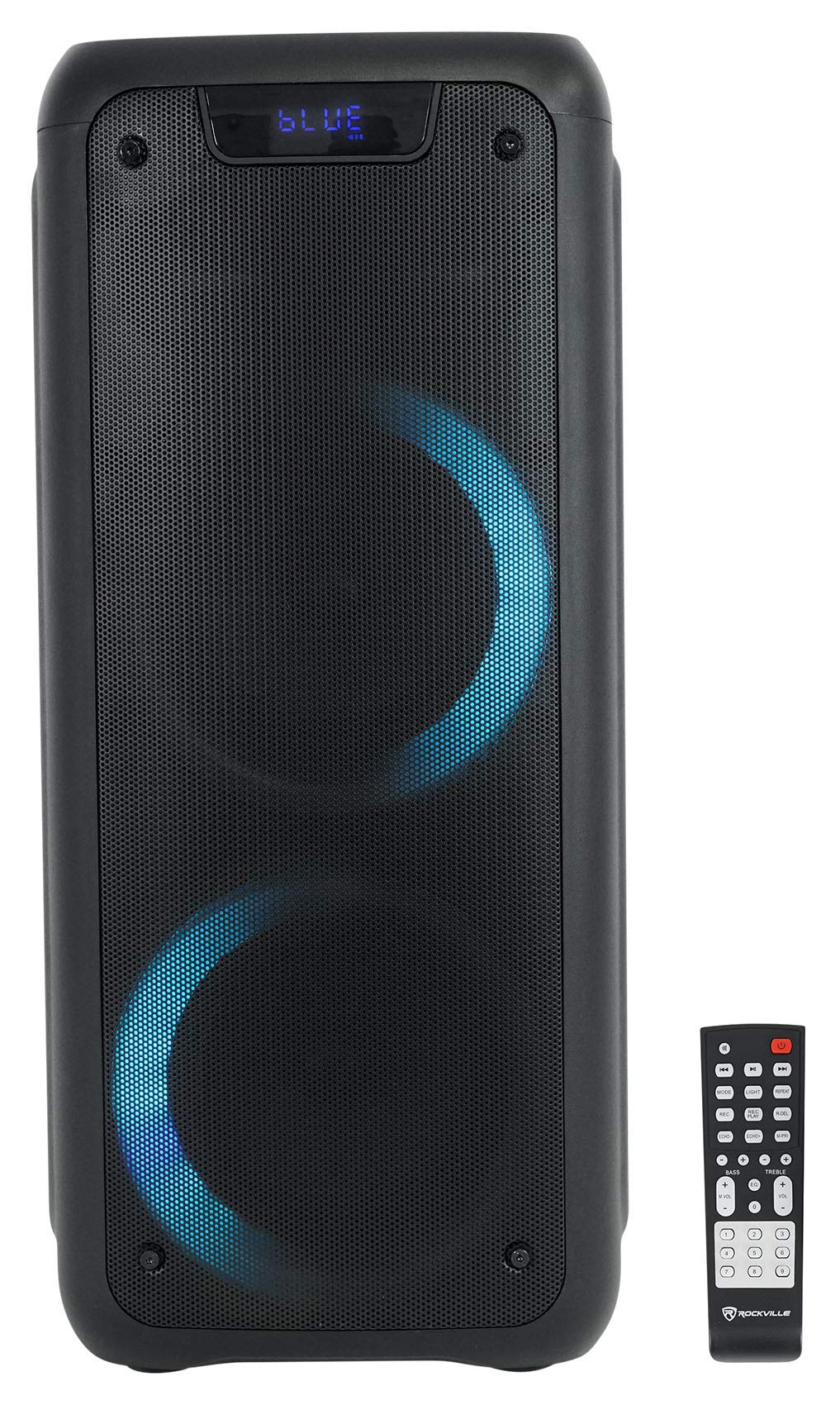 Rockville Rock Party 6 Dual 6.5" 200W Peak/50W RMS Battery-Powered Bluetooth Speaker, LED Lights, TWS Pairing, for Parties and Outdoor Events