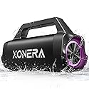 Xonera Speakers Bluetooth Wireless, 80W Peak Loud Outdoor Speaker with Bass, 20H Playtime, IPX6 Waterproof, TWS?BT5.3, Portable for Camping Hiking