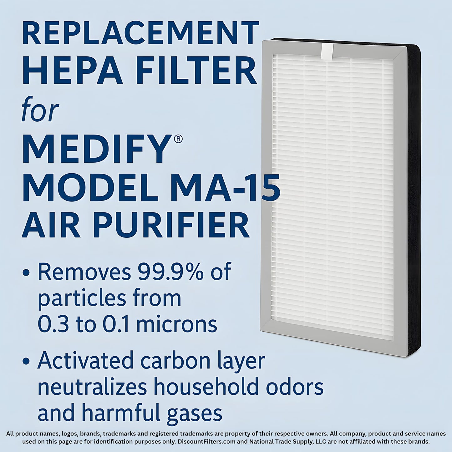 AIRx Replacement For HEPA Filter for Medify MA-15, 4-Pack