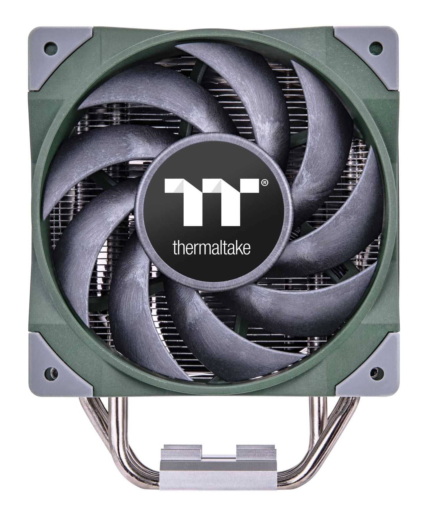 Thermaltake TOUGHAIR 510 180W TDP CPU Cooler Racing Green, Intel/AMD Socket (LGA 1700/1200), Dual 120mm 2000RPM High Static Pressure PWM Fan with High