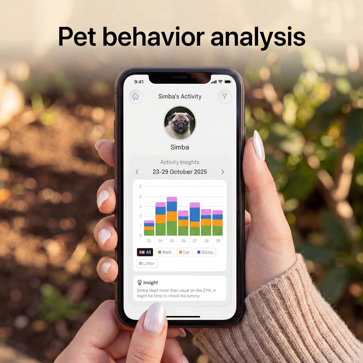 Sirwu AI Pet Camera Indoor with Phone App, Dog Camera with Speaker, Multi-Pet Recognition & AI Day Summary, 2K 3MP Cat Camera for Indoor, 360° Auto