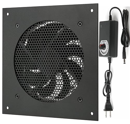 Nalle 120MM Quiet Cooling Single Fan System with Power Adapter and Speed Control for Home Theater AV Cabinets Server Cabinet Greenhouse Cooling 6.3 *