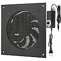 Nalle 120MM Quiet Cooling Single Fan System with Power Adapter and Speed Control for Home Theater AV Cabinets Server Cabinet Greenhouse Cooling 6.3 *