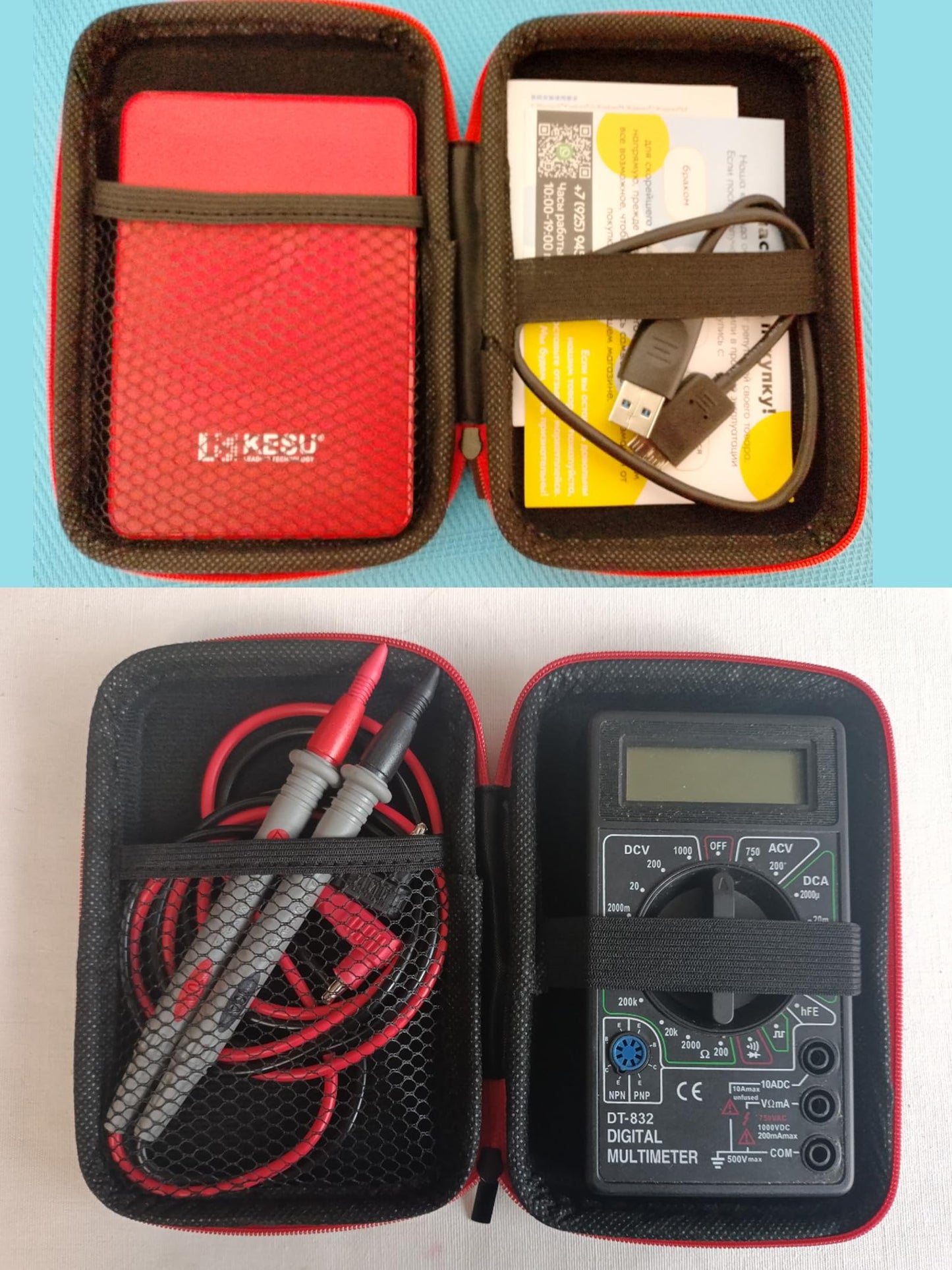 EVA Carrying Case for Portable External Hard Drive Toshiba Canvio Basics Seagate Expansion WD Elements