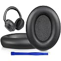 SOULWIT Earpads for Sony WH-1000XM3 Over-Ear Headphones, Softer Protein Leather, Noise Isolation Memory Foam, Added Thickness (Black)