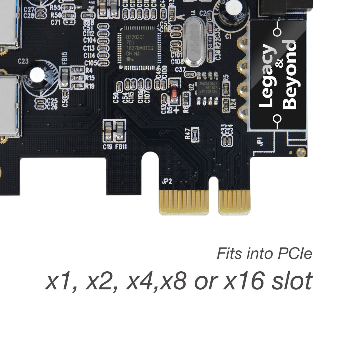 SIIG Legacy and Beyond Series PCIe to USB 3.0 2 (External) Ports PCI Express Card with 19Pin Header, Data Transfer Rates Up to 5Gbps, Supports UASP